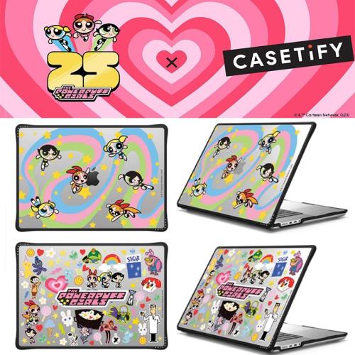 CASETiFY聯名飛天小女警卡通貼紙網紅創意適用蘋果MacBook Pro16/14/13/15Air13.6 2024防摔筆記本電腦保護套