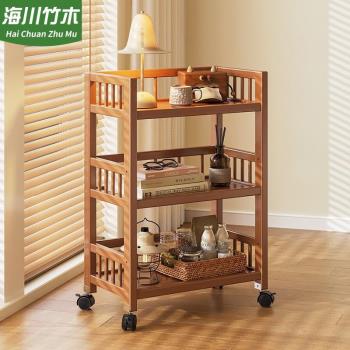 置物架落地多層收納儲物櫃移動小推車零食客廳家用廚房多功能架子