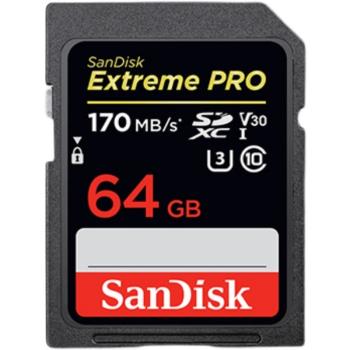 適用閃迪sd卡64g相機內存卡高速170MB/s單反sd卡適用佳能尼康索尼