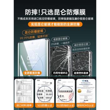 適用小米14pro鋼化膜14ultra手機曲面曲屏防摔防爆全屏全覆蓋適用xiaomi的新款mi十四防指紋昆侖玻璃保護貼膜