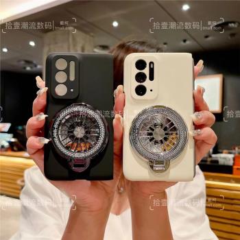 【解壓陀螺支架】適用OPPO FindN手機殼超薄防摔FindN2折疊屏保護套oppofindn5/n3膚感磨砂磁吸硬殼男女款
