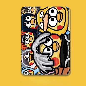 小黑子適用紅米Redmi pad雞你太美小米平板5pro12.4蔡徐坤保護套oppo/vivo保護殼11寸聯想小新pad蠶絲紋防摔