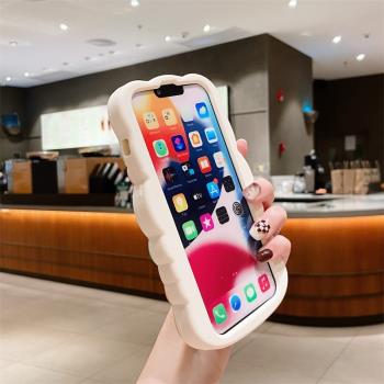 蘋果14手機殼iphone13promax加厚立體12por高出螢幕11可愛kt貓十四軟矽膠卡通防摔全包適用女新款包邊保護套