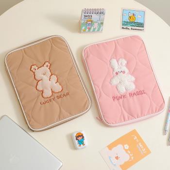 少女卡通小兔平板收納包學生ipad內膽包通用10.2寸10.5寸11寸平板