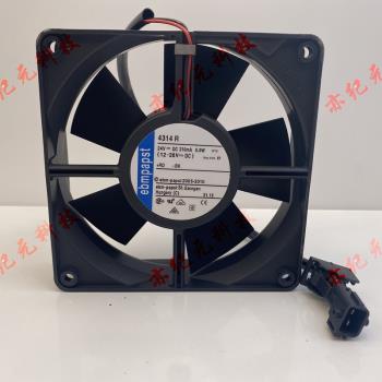 德國ebmpapst 12032 12CM 4314R 24V 5W變頻器控制櫃散熱叉車風扇