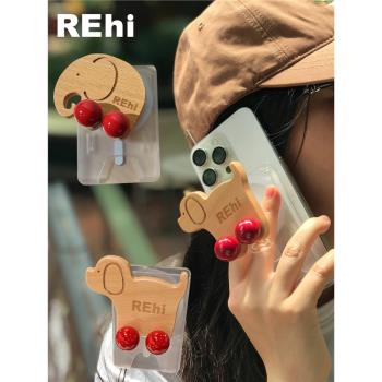 REhi 滑輪積木卡包支架 Magsafe磁吸手機支架多功能卡包iPhone