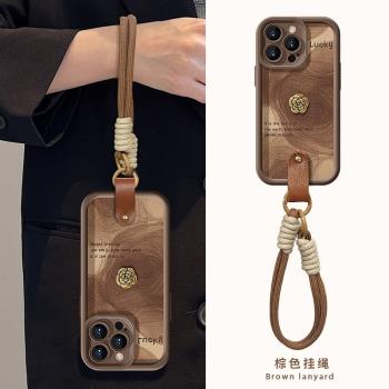 適用蘋果16手機殼新款iphone16promax秋冬不撞款15Pro全包鏡頭保護套14plus女款輕奢13pm帶手繩12防摔軟殼lv