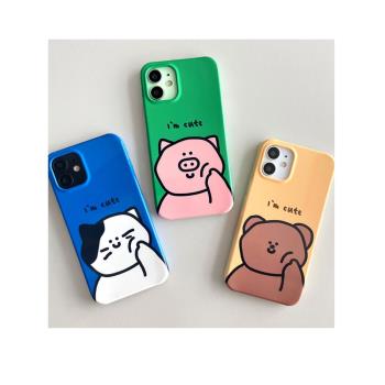 戳臉小棕熊適用iPhone16手機殼蘋果15/14/13/12Promax日韓ins風韓國菲林二合一全包防摔保護外套女新款硬殼