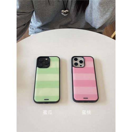 The earth room 原創條紋新配色滴膠黑邊手機殼 超圓潤的手機殼  無磁吸