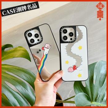CASE超級小孩適用iPhone16Pro蘋果15Promax手機殼12鏡面13潮牌14防摔套15Pro個性16Promax可愛Plus可磁吸11女