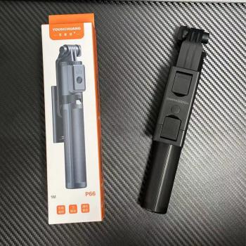 P66手機自拍桿三腳架遙控拍照新品戶外便攜藍芽自拍神器手持支架