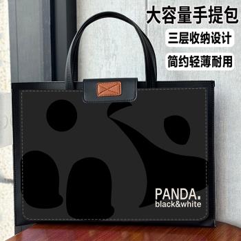 電腦包手提適用微軟Surface Laptop第7版商用版15英寸驍龍X筆記本公文包Surface Pro第11版13寸內膽包Go4平板