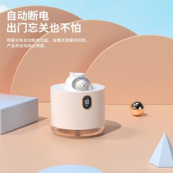 路獅七夕情人節送女生加濕器臥室迷你空氣加濕器小夜燈生日禮物女
