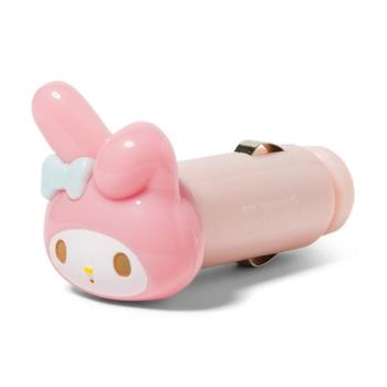 Sanrio My Melody美樂蒂 可愛大頭造型車用USB充電器