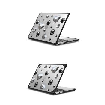 CASETiFY金屬愛心適用蘋果MacBook Pro13/14/16寸電腦筆記本保護殼M3/M4套Air時尚潮牌高階藝術全包防摔套ins