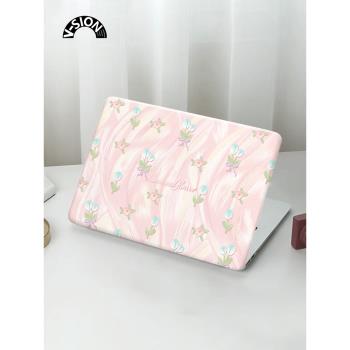 V-SION鬱金香花透彩殼適用於蘋果macbookpro保護殼2023新款14寸macbook套air13外殼筆記本mac電腦輕薄保護套