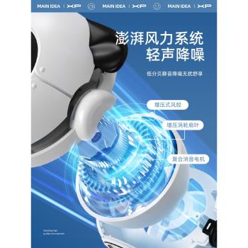 小型風扇掛脖迷你usb充電2024新款電風扇手持學生兒童戶外便攜式隨身靜音辦公室桌上強力散熱布丁擺件兩用