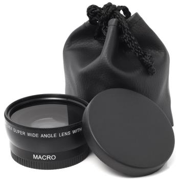 單反鏡頭適用於佳能尼康索尼富士0.45倍超級廣角Macro鏡頭37-72mm