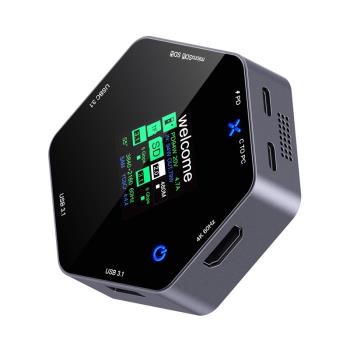 拓展塢typec智慧顯示屏4K60hdmi八合一多口集分線器PD充USB擴展器