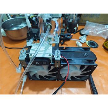 72w大功率製冷片，240水冷排，四風扇，密封水箱。手機，平板散熱