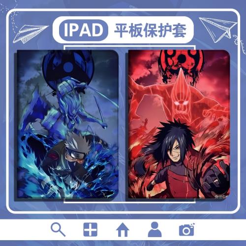 火影忍者適用ipadpro2024平板保護殼air5三折mini6卡通12.9卡卡西pro11套8.3動漫5帶筆槽2020蘋果9.7寸10.2潮