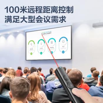 得力適用於希沃翻頁筆教師用多功能可寫字電子白板觸控書寫二合一ppt遙控鐳射多媒體教學投影一體機觸屏上課
