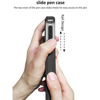 適用三星Z Fold6手機殼Z Fold543手機套手機殼Phone Case保護殼磁吸全包殼Spen創意收納裝甲滑蓋筆盒支架防摔