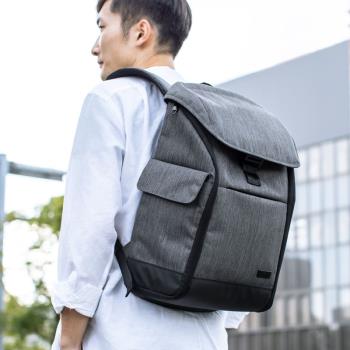 日本山業sanwa雙肩包男女大容量15.6英寸筆記本電腦包商務揹包學生書包USB充電口藍色灰色