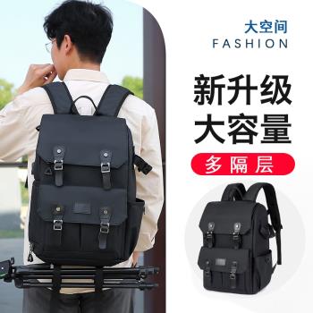 雙肩攝影包佳能單反相機包17寸電腦揹包男大疆無人機一體包大容量