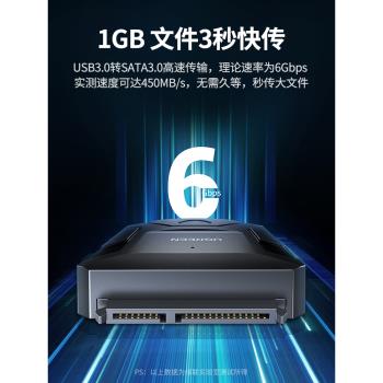 綠聯sata轉usb3.0硬碟轉接線易驅線外接介面2.5/3.5英寸老式臺式