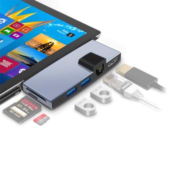 微軟擴充套件塢surface平板pro4/5/6/7/8/9專用集線器