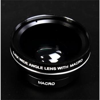 手機37MM綠膜0.45X廣角微距二合一手機鏡頭