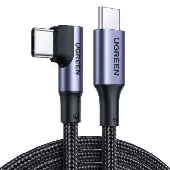 綠聯雙頭type-c數據線pd100w彎頭ctoc口車載充電線適用於蘋果macbook筆記本iPadpro特斯拉switch
