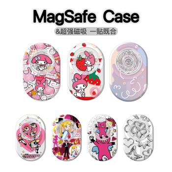 CASETi聯名美樂蒂周雨彤同款mikko啪嗒MagSafe磁吸手機支架伸縮款