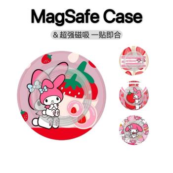 CASETi聯名美樂蒂 線條小狗啪嗒MagSafe磁吸伸縮鱷魚手機支架氣囊