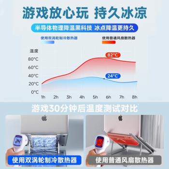 適用拯救者y9000p電腦支架y7000散熱筆記本辦公桌面立式增高底座帶風扇半導體鋁合金降溫神器天選4/3便攜手提