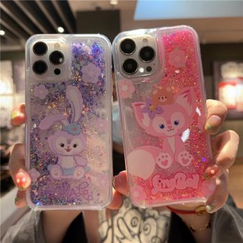 迪士尼星黛露適用三星s23ultra手機殼矽膠s24潮牌情侶s21/s22+動態流沙s20fe可愛經典a55a54a53a05趣味note20