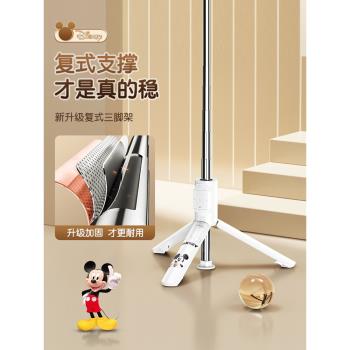 自拍桿旅遊便攜落地三腳架適用蘋果15promax手機iPhone14專用支架演唱會2024新款通用迪士尼防抖藍牙遙控器