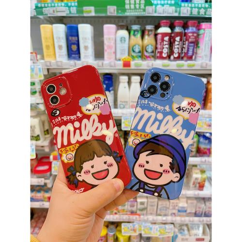 大發原創惡搞卡通不二家情侶手機殼適用于蘋果14可愛13男孩萌女12