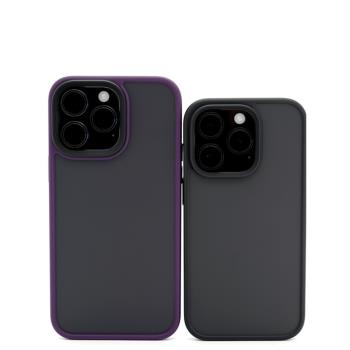 犀牛測評 優盾鐘文澤推薦撞色磨砂TPU全包保護殼 適用蘋果iPhone14/Plus/Pro/Max