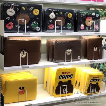 韓國LINE FRIENDS布朗熊潮牌便攜13.3寸女電腦包蘋果筆記本內膽包