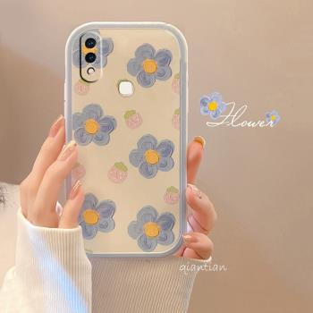 vivo y85a全包藍花仙女手機殼