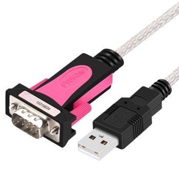 z-tek力特USB轉rs232串列埠線公頭DB9針COM口FT232晶片轉換器ZE533C