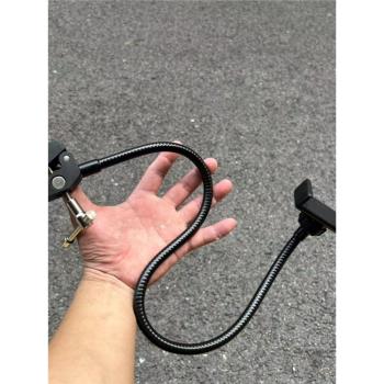 金屬蟹鉗夾軟管手機支架平板夾360度可彎曲三腳架懸臂手機架戶外