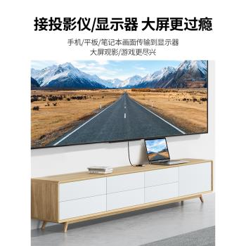 Typec轉HDMI擴充套件塢VGA拓展轉換器轉接頭筆記本手機平板連線電視投影儀usb顯示器適用蘋果MacBook電腦