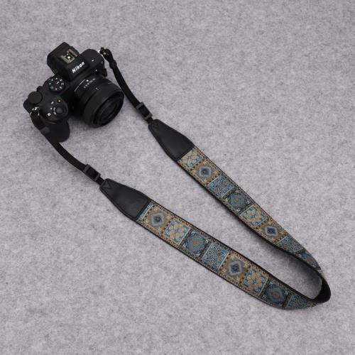 cam-in復古民族風繡花相機背帶肩帶適用佳能尼康索尼富士cam7582