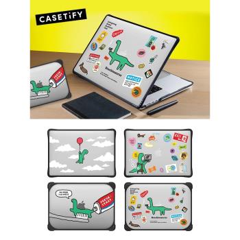 CASETiFY藝術家聯名JOGUMAN趣味小恐龍適用蘋果MacBook Pro13/14/15/16寸電腦筆記本M2/M1保護殼套Air防摔套