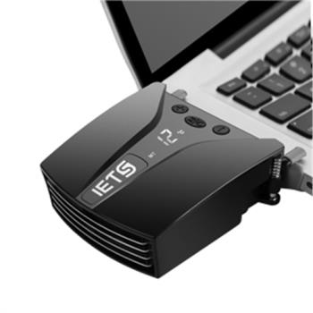 IETS六代筆記本抽風式散熱器側吸式智慧降溫電腦散熱風扇1415.6寸