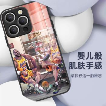 【科比】適用於iPhone15promax手機殼詹姆斯蘋果15pro液態玻璃14promax手機殼13promax防摔nba全包鏡頭15plus