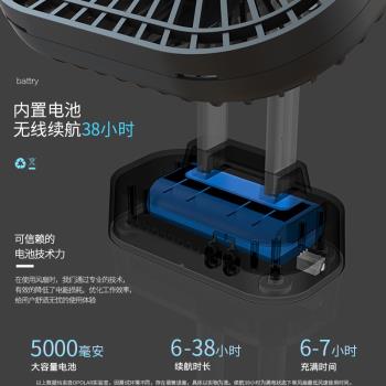 usb風扇靜音辦公桌面學生宿舍大風力迷你便攜長續航定時充電風扇